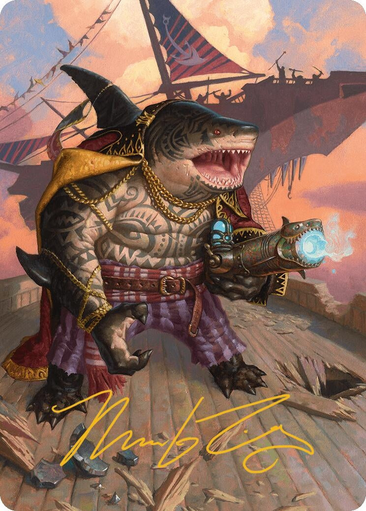Image for Captain Howler, Sea Scourge Art Card (4/54) (Gold-Stamped Signature) (4) [Aetherdrift] - Magic: The Gathering