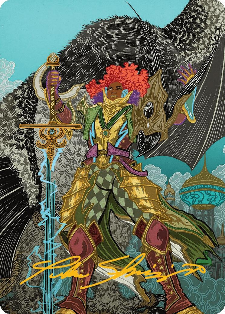 Image for Caradora, Heart of Alacria Art Card (3/54) (Gold-Stamped Signature) (3) [Aetherdrift] - Magic: The Gathering