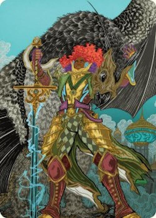 Image for Caradora, Heart of Alacria Art Card (3/54) (3) [Aetherdrift] - Magic: The Gathering