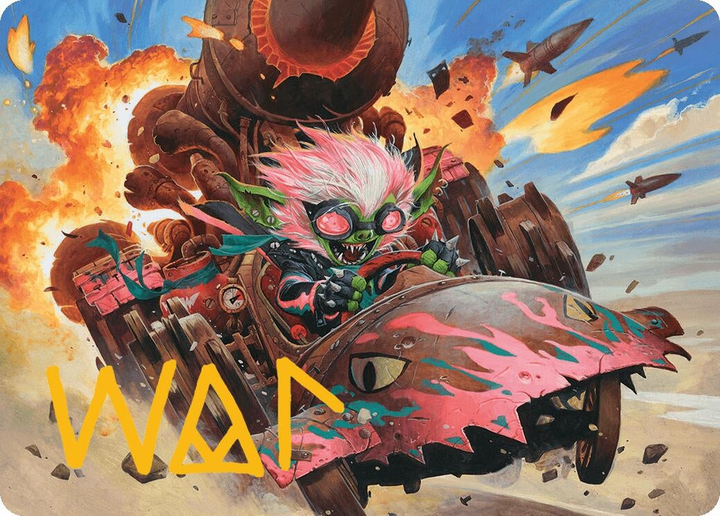 Image for Redshift, Rocketeer Chief Art Card (Gold-Stamped Signature) (13) [Aetherdrift] - Magic: The Gathering