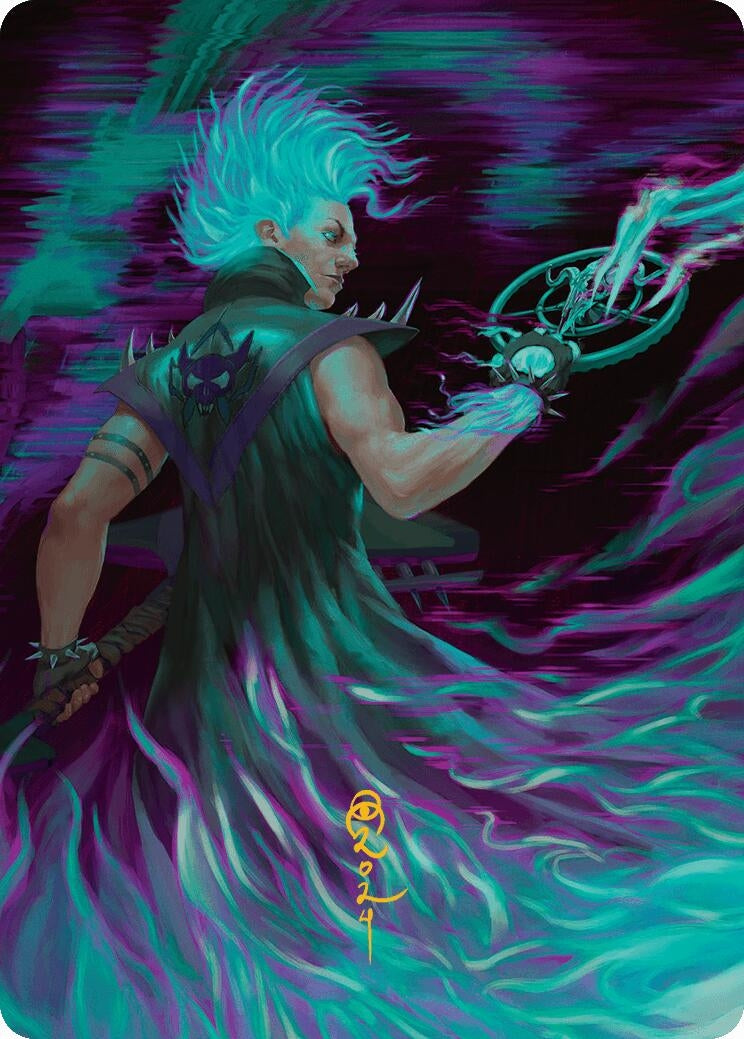 Image for Winter, Cursed Rider Art Card (Gold-Stamped Signature) (7) [Aetherdrift] - Magic: The Gathering