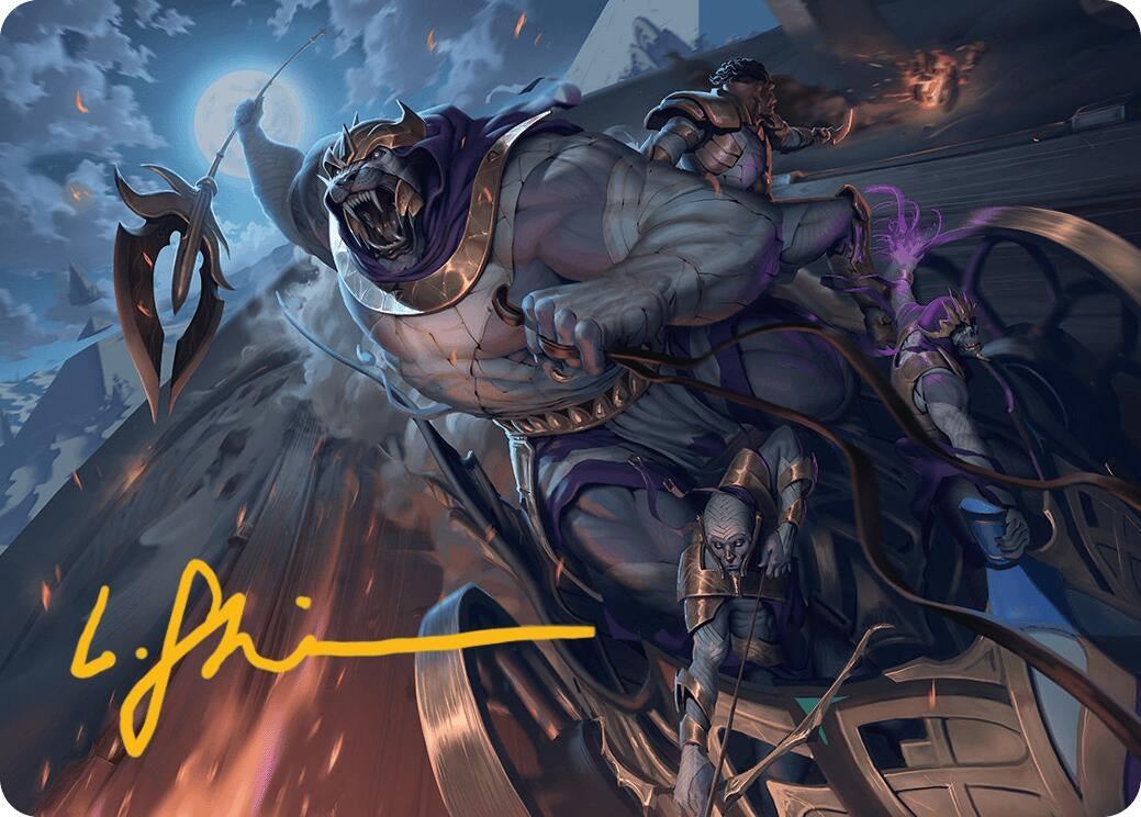 Image for Zahur, Glory's Past Art Card (Gold-Stamped Signature) (10) [Aetherdrift] - Magic: The Gathering