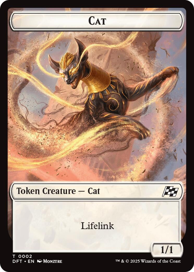 Image for Cat // Thopter (0010) Double-Sided Token (2 // 10) [Aetherdrift] - Magic: The Gathering