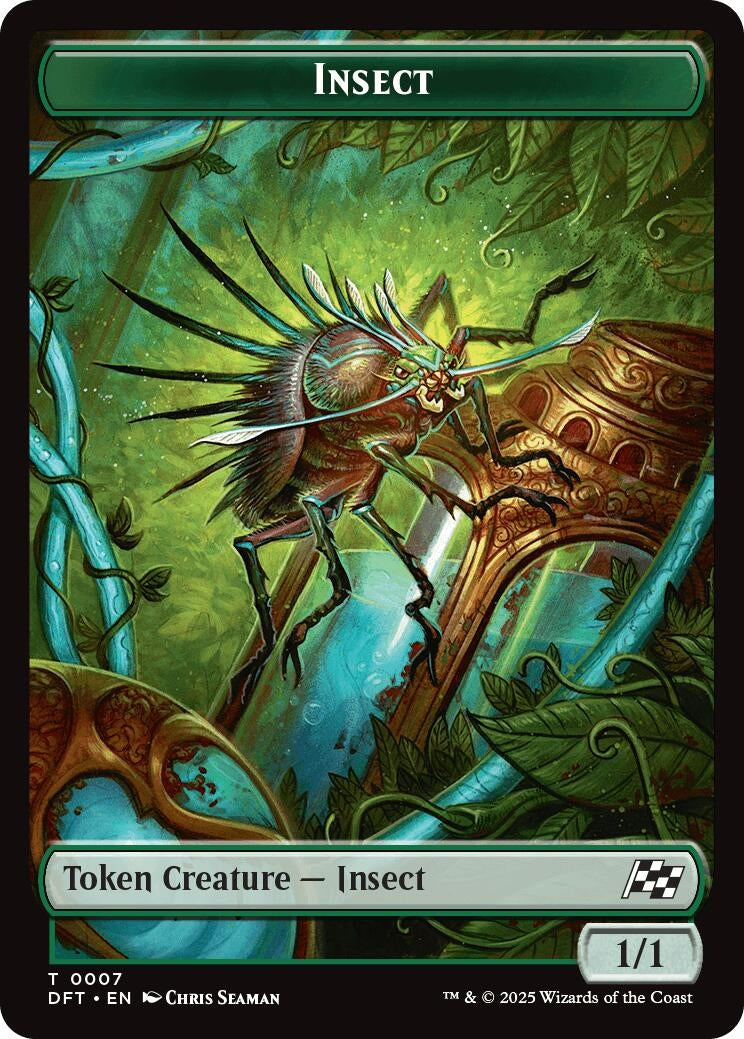 Image for Insect // Elephant Double-Sided Token (7 // 6) [Aetherdrift] - Magic: The Gathering