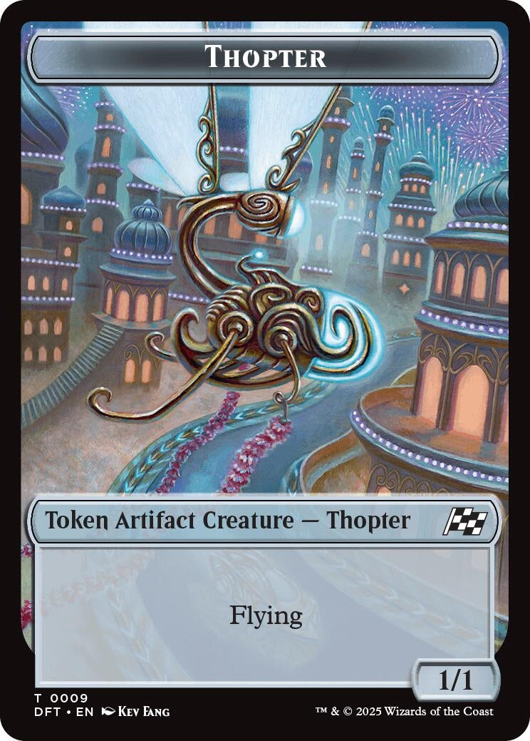 Image for Thopter (0009) // Treasure Double-Sided Token (9 // 11) [Aetherdrift] - Magic: The Gathering