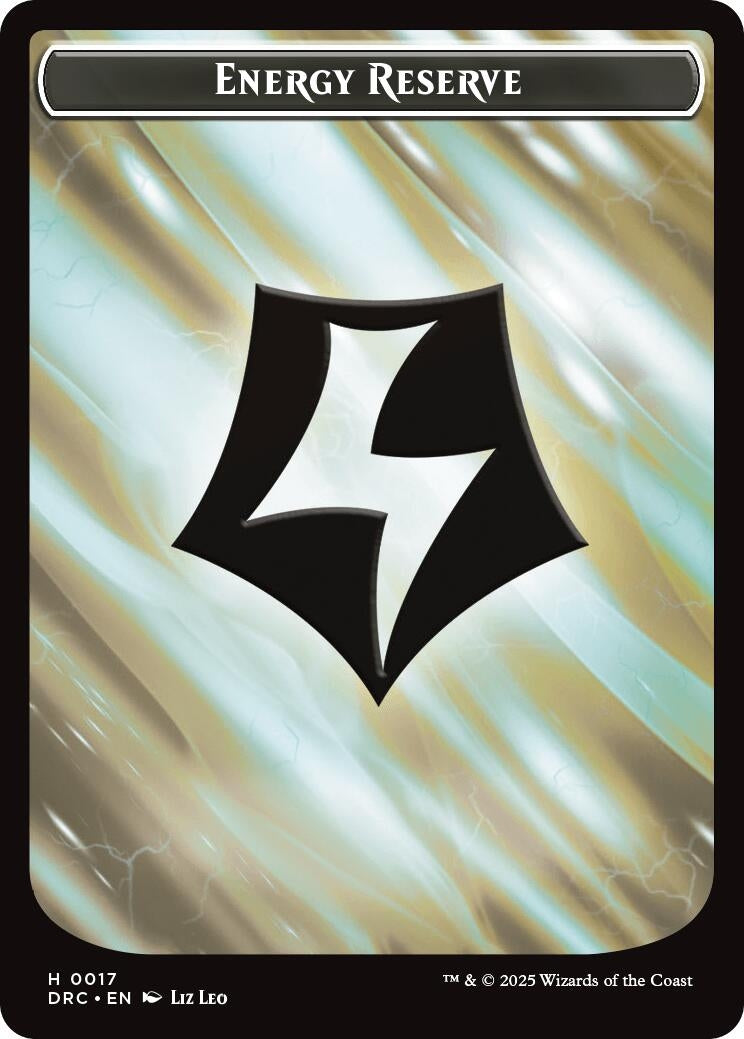 Image for Energy Reserve // Energy Reserve Double-Sided Token (17) [Aetherdrift] - Magic: The Gathering