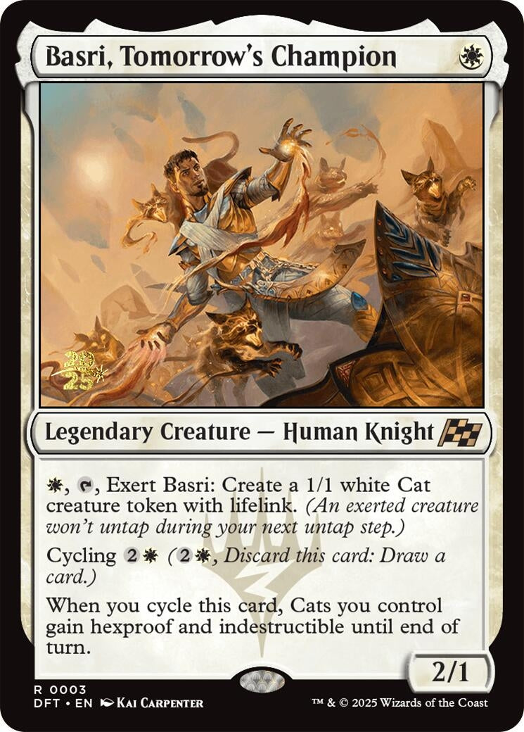 Image for Basri, Tomorrow's Champion (3) [Prerelease Cards] - Magic: The Gathering