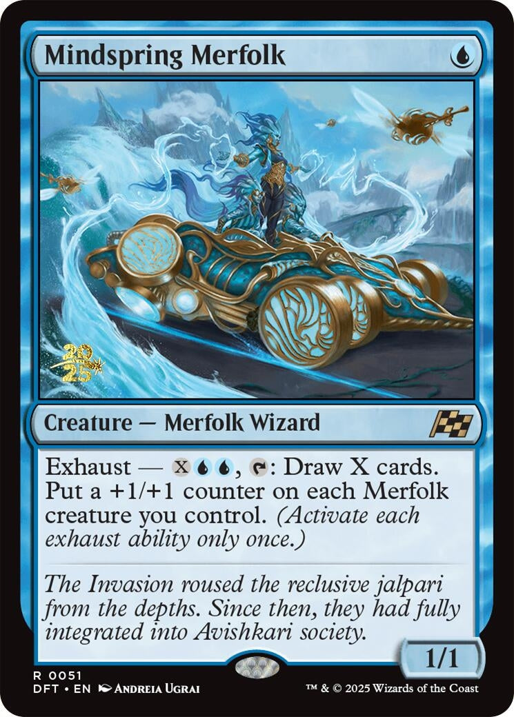 Image for Mindspring Merfolk (51) [Prerelease Cards] - Magic: The Gathering