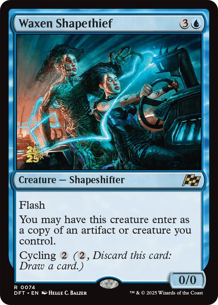 Image for Waxen Shapethief (74) [Prerelease Cards] - Magic: The Gathering