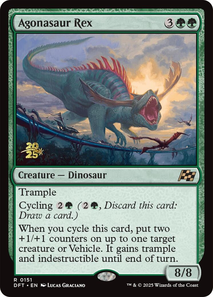 Image for Agonasaur Rex (151) [Prerelease Cards] - Magic: The Gathering