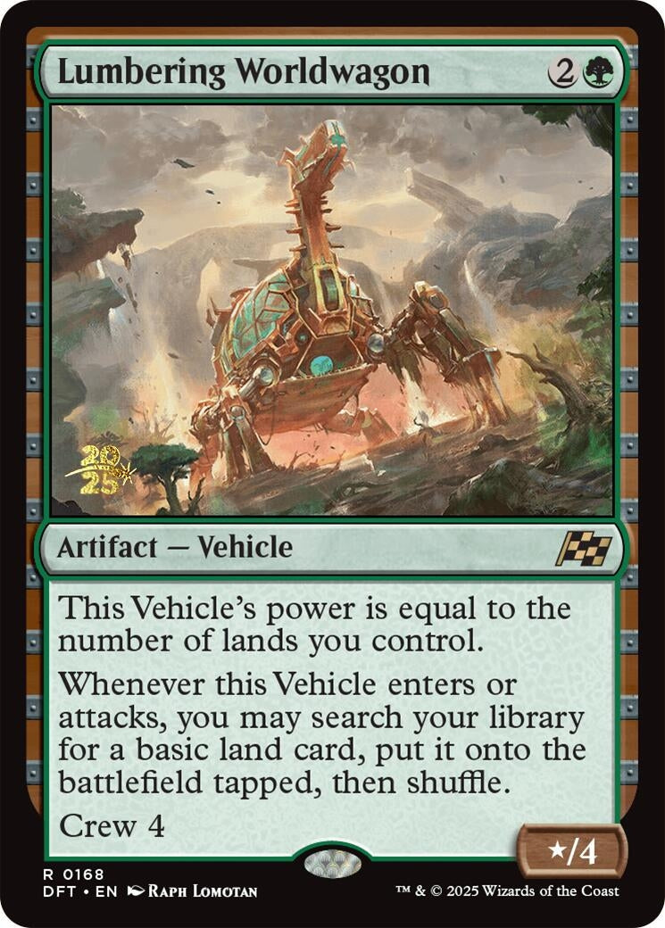 Image for Lumbering Worldwagon (168) [Prerelease Cards] - Magic: The Gathering