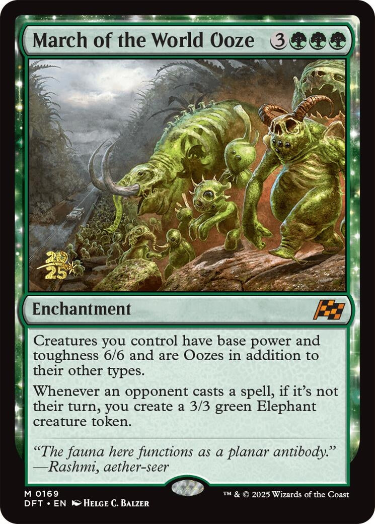 Image for March of the World Ooze (169) [Prerelease Cards] - Magic: The Gathering