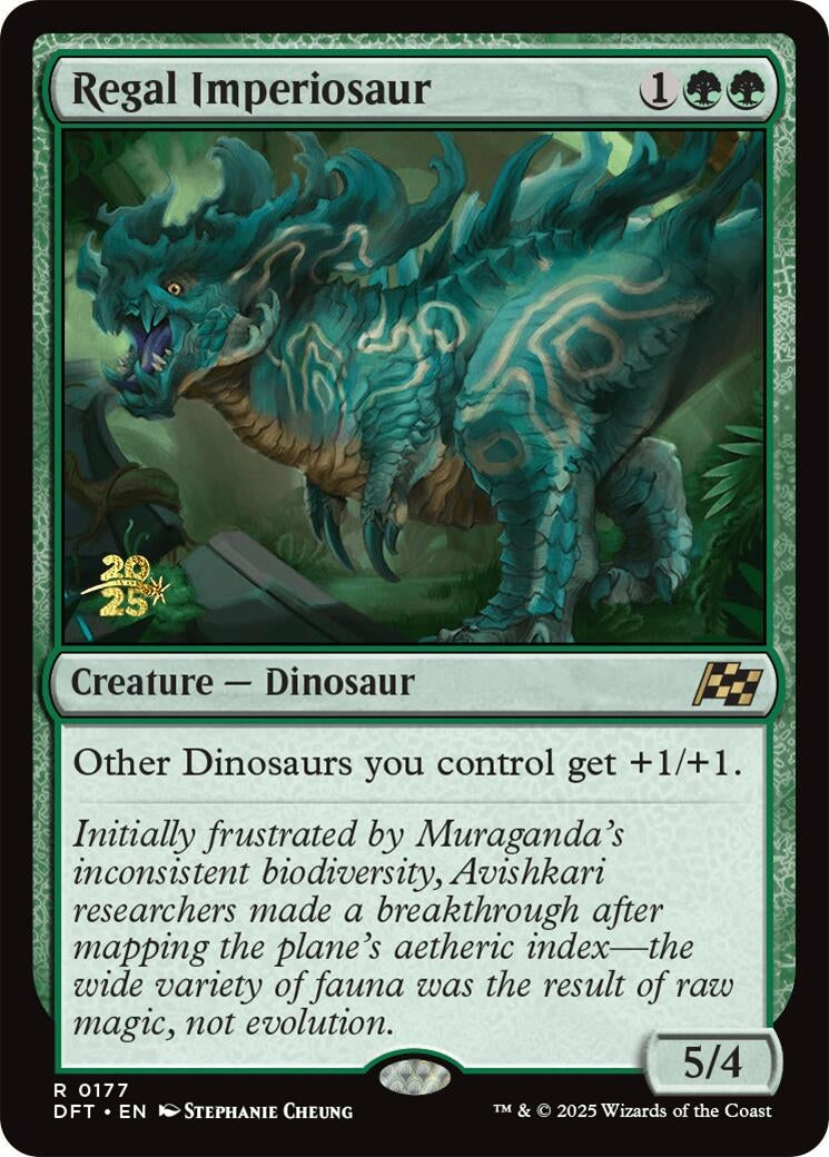Image for Regal Imperiosaur (177) [Prerelease Cards] - Magic: The Gathering