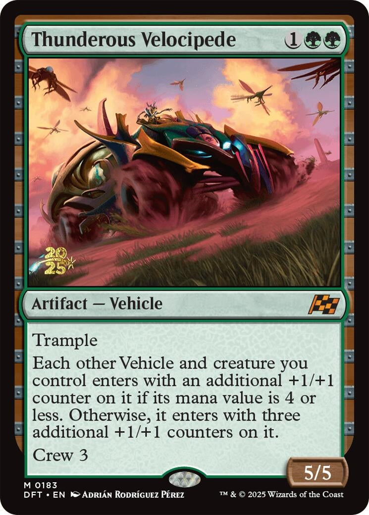 Image for Thunderous Velocipede (183) [Prerelease Cards] - Magic: The Gathering