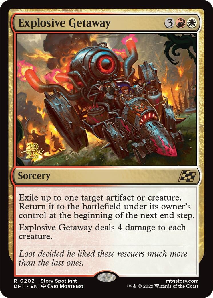 Image for Explosive Getaway (202) [Prerelease Cards] - Magic: The Gathering