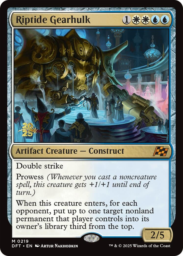 Image for Riptide Gearhulk (219) [Prerelease Cards] - Magic: The Gathering