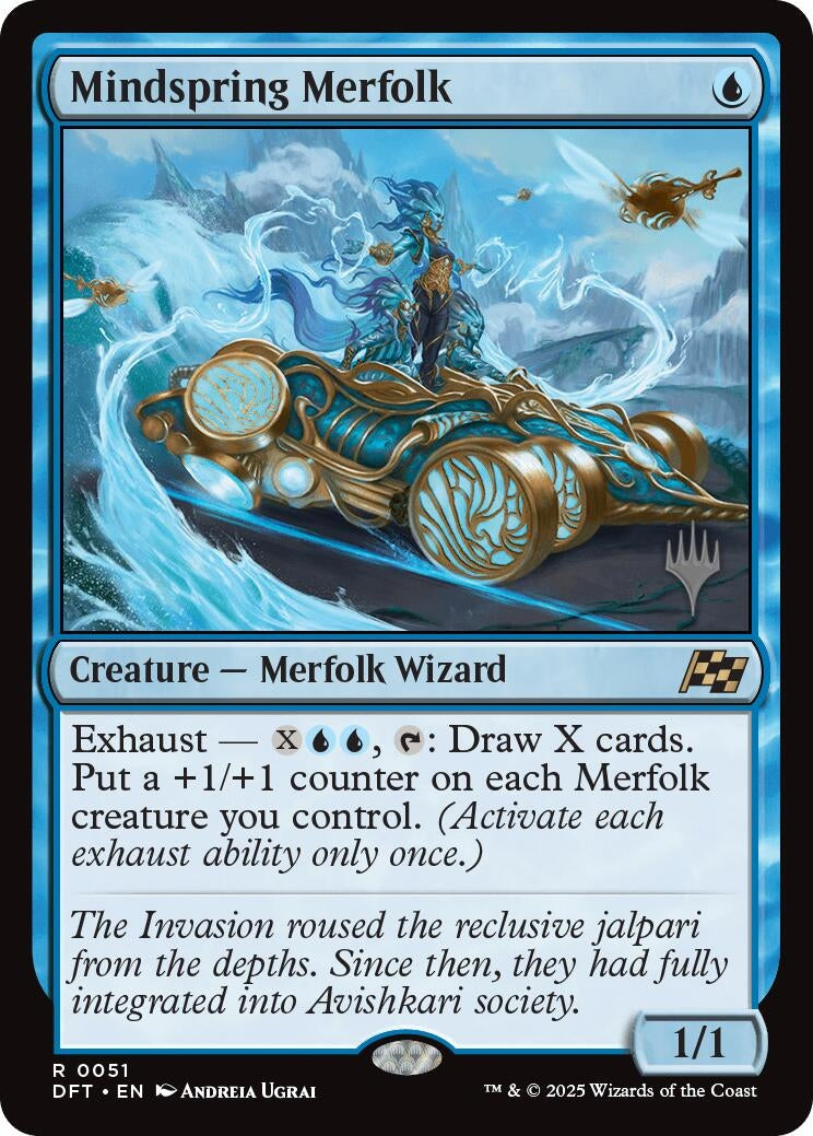 Image for Mindspring Merfolk (51) [Aetherdrift] - Magic: The Gathering