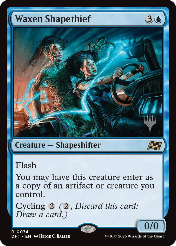 Image for Waxen Shapethief (74) [Aetherdrift] - Magic: The Gathering