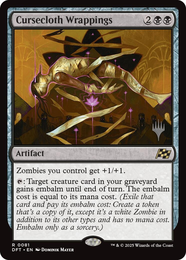 Image for Cursecloth Wrappings (81) [Aetherdrift] - Magic: The Gathering