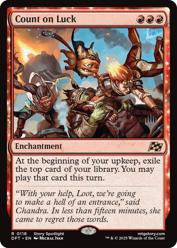 Image for Count on Luck (118) [Aetherdrift] - Magic: The Gathering