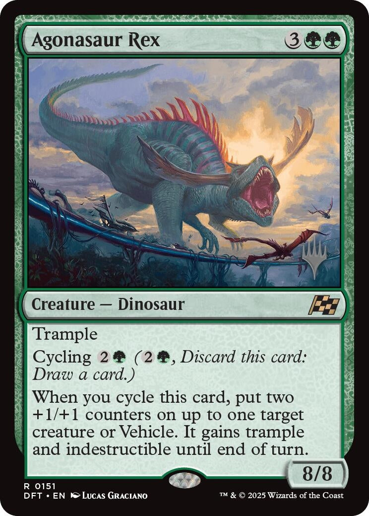 Image for Agonasaur Rex (151) [Aetherdrift] - Magic: The Gathering