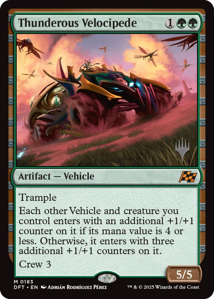 Image for Thunderous Velocipede (183) [Aetherdrift] - Magic: The Gathering