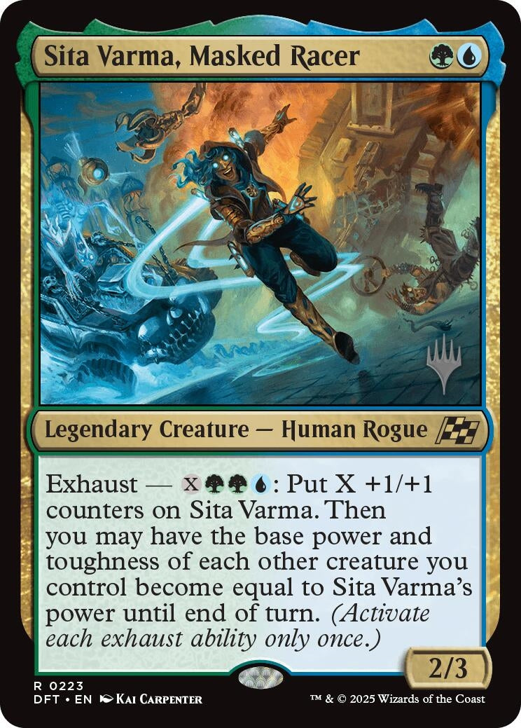 Image for Sita Varma, Masked Racer (223) [Aetherdrift] - Magic: The Gathering