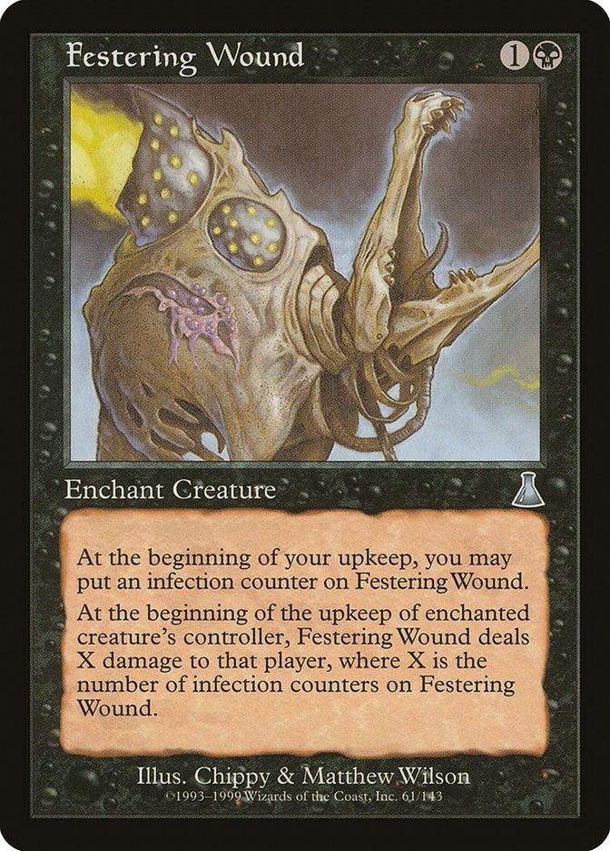 Image for Festering Wound (61) [Urza's Destiny] - Magic: The Gathering