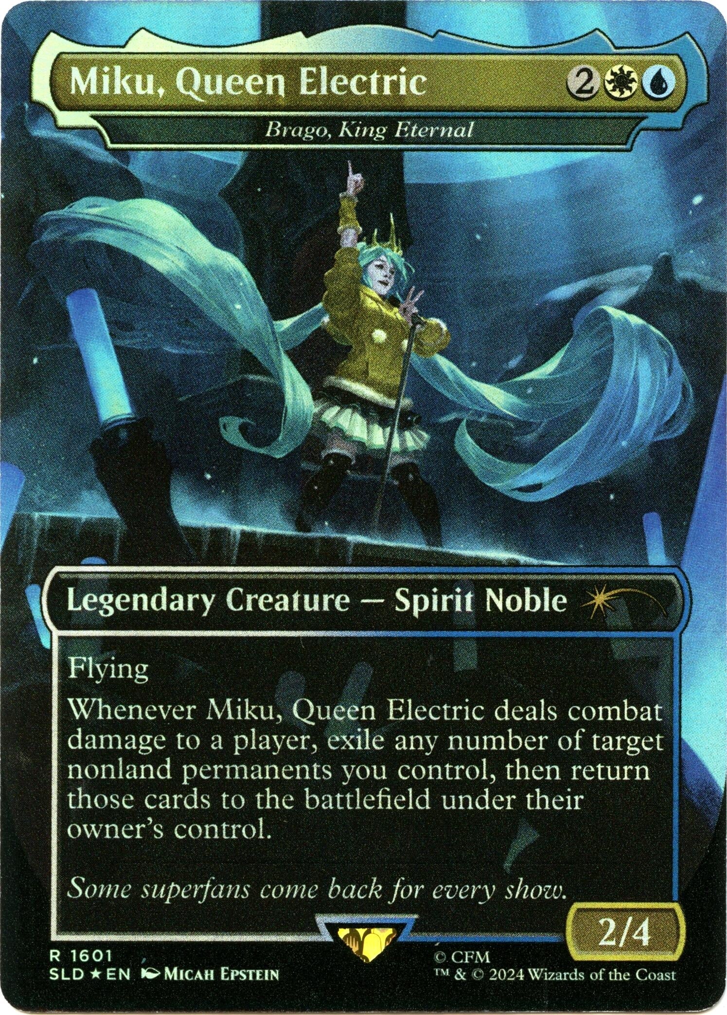 Image for Miku, Queen Electric - Brago, King Eternal (Rainbow Foil) (1601) [Secret Lair Drop Series] - Magic: The Gathering