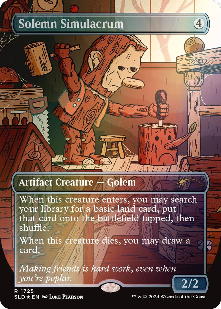 Image for Solemn Simulacrum (1725) (Rainbow Foil) (1725) [Secret Lair Drop Series] - Magic: The Gathering