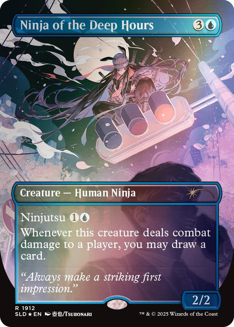 Image for Ninja of the Deep Hours (Rainbow Foil) (1912) [Secret Lair Drop Series] - Magic: The Gathering