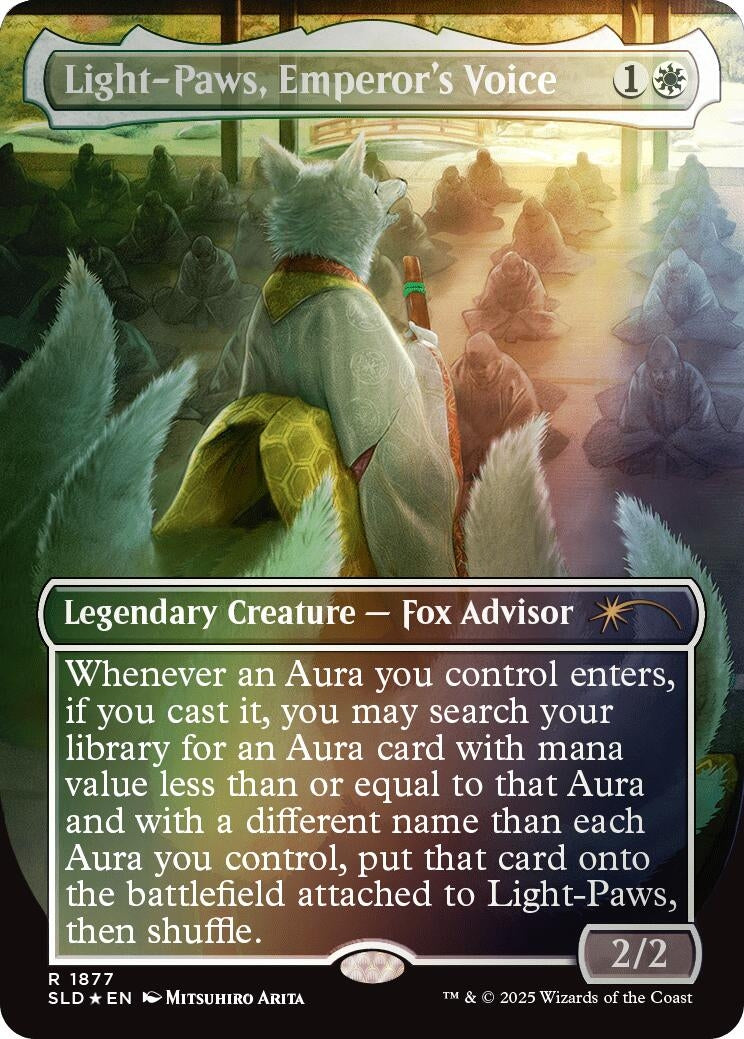 Image for Light-Paws, Emperor's Voice (Rainbow Foil) (1877) [Secret Lair Drop Series] - Magic: The Gathering