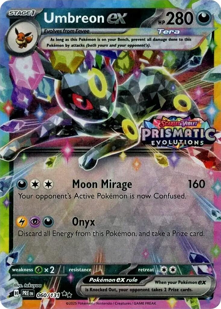 Image for Umbreon ex - 060/131 (Prismatic Evolutions Stamp) (060/131) [Miscellaneous Cards & Products] - Pokemon