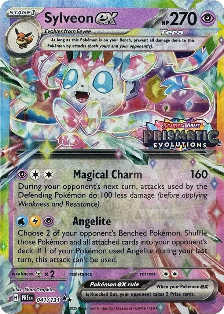 Image for Sylveon ex - 041/131 (Prismatic Evolutions Stamp) (041/131) [Miscellaneous Cards & Products] - Pokemon