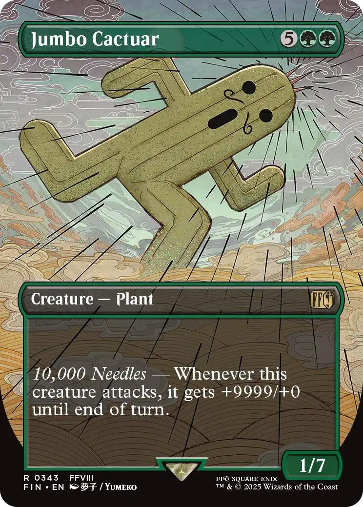 Image for Jumbo Cactuar (Borderless) (343) [FINAL FANTASY] - Magic: The Gathering