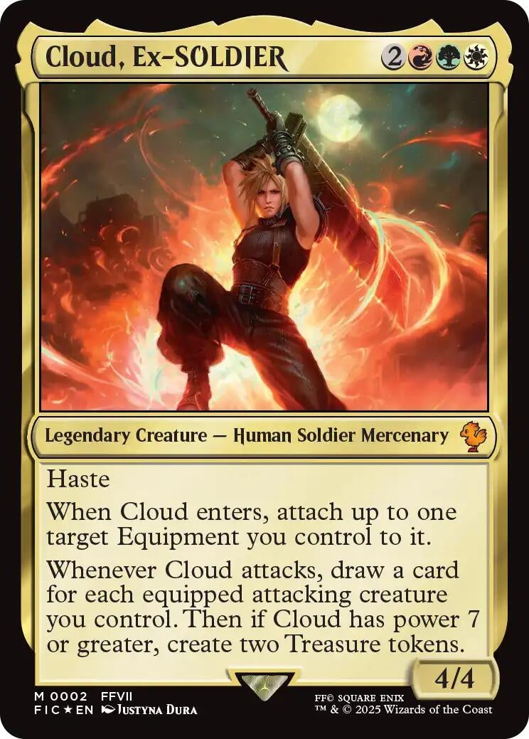 Image for Cloud, Ex-SOLDIER (2) [FINAL FANTASY] - Magic: The Gathering