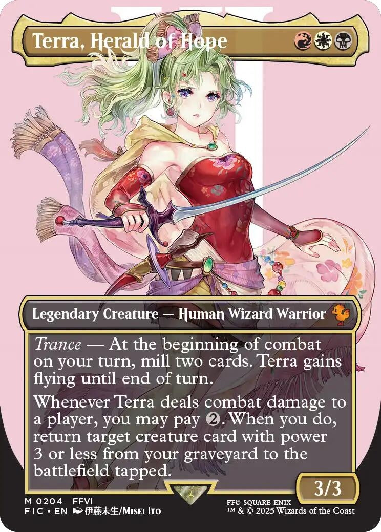 Image for Terra, Herald of Hope (Borderless) (204) [FINAL FANTASY] - Magic: The Gathering