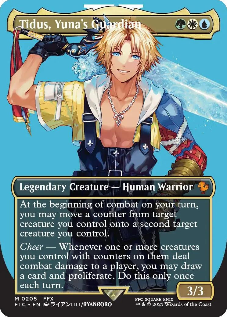 Image for Tidus, Yuna's Guardian (Borderless) (205) [FINAL FANTASY] - Magic: The Gathering