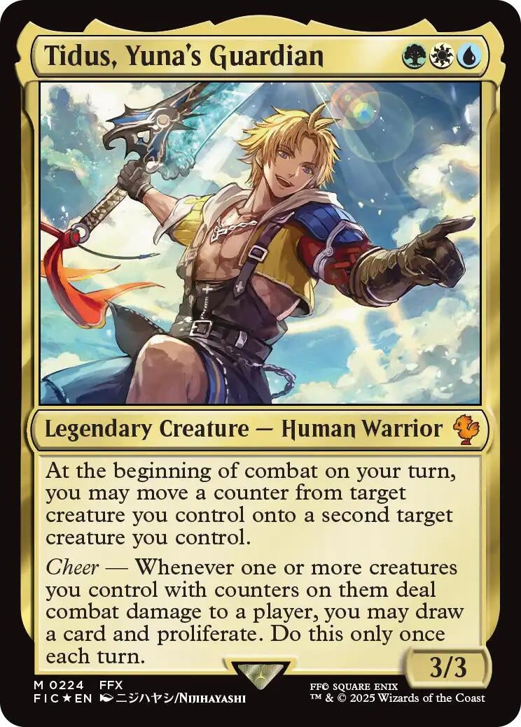 Image for Tidus, Yuna's Guardian (Surge Foil) (224) [FINAL FANTASY] - Magic: The Gathering