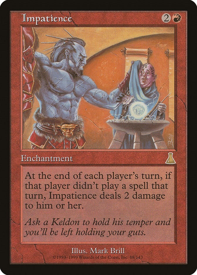 Image for Impatience (88) [Urza's Destiny] - Magic: The Gathering