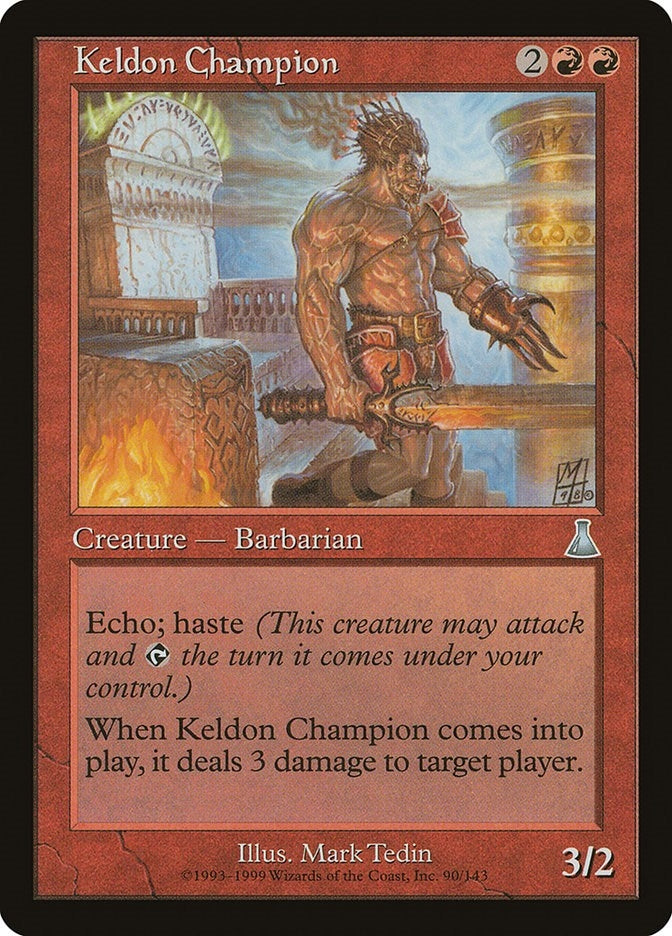 Image for Keldon Champion (90) [Urza's Destiny] - Magic: The Gathering