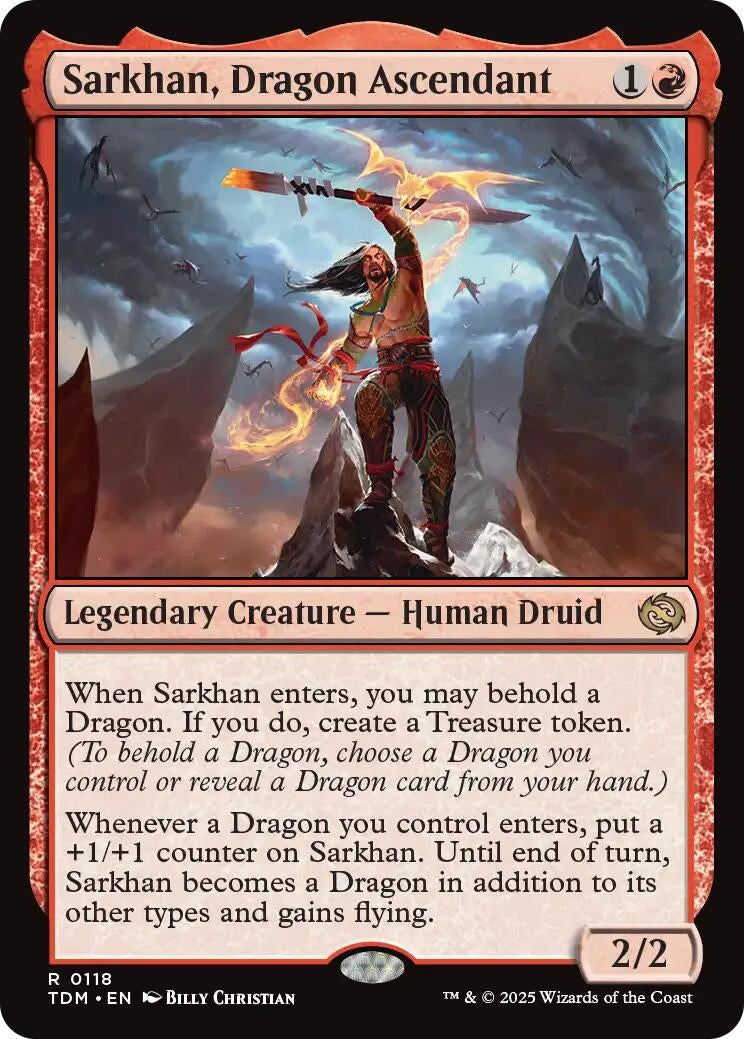 Image for Sarkhan, Dragon Ascendant (118) [Tarkir: Dragonstorm] - Magic: The Gathering