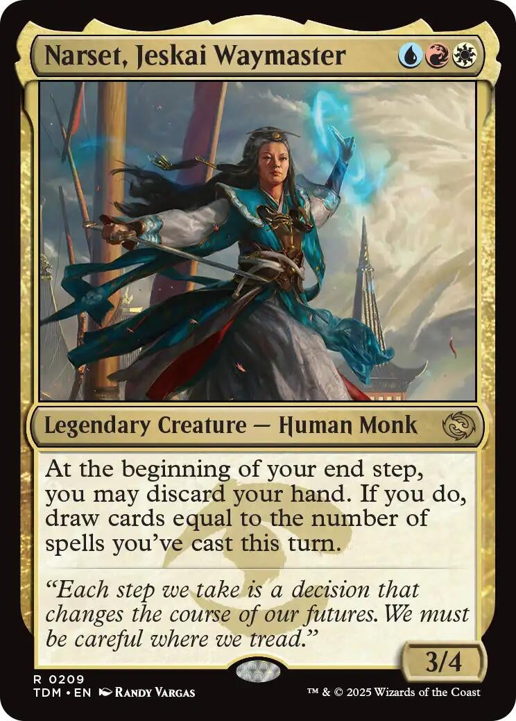 Image for Narset, Jeskai Waymaster (209) [Tarkir: Dragonstorm] - Magic: The Gathering