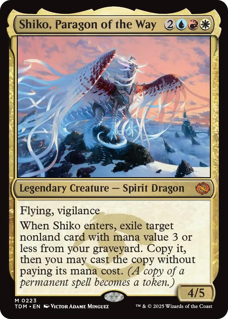 Image for Shiko, Paragon of the Way (223) [Tarkir: Dragonstorm] - Magic: The Gathering