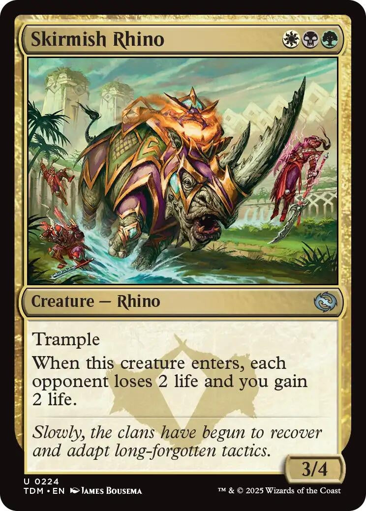 Image for Skirmish Rhino (224) [Tarkir: Dragonstorm] - Magic: The Gathering