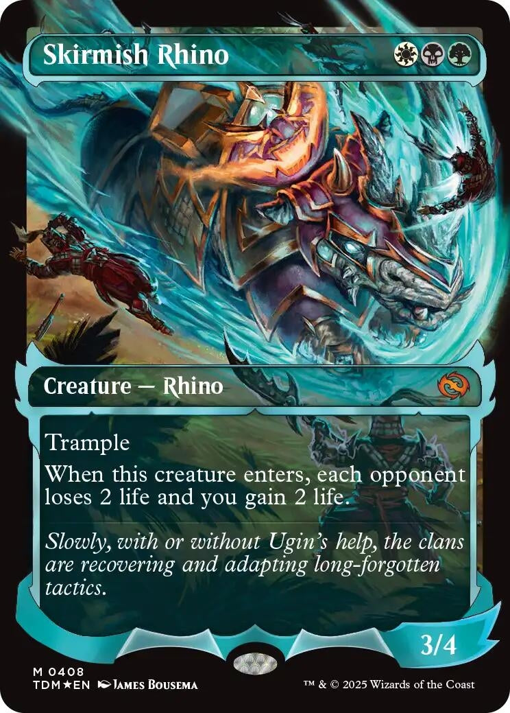 Image for Skirmish Rhino (Showcase) (408) [Tarkir: Dragonstorm] - Magic: The Gathering