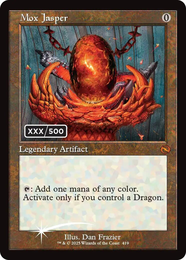 Image for Mox Jasper (Serial Numbered) (419) [Tarkir: Dragonstorm] - Magic: The Gathering