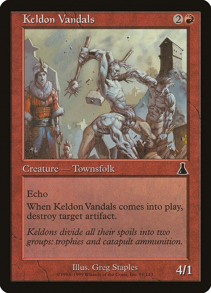 Image for Keldon Vandals (91) [Urza's Destiny] - Magic: The Gathering