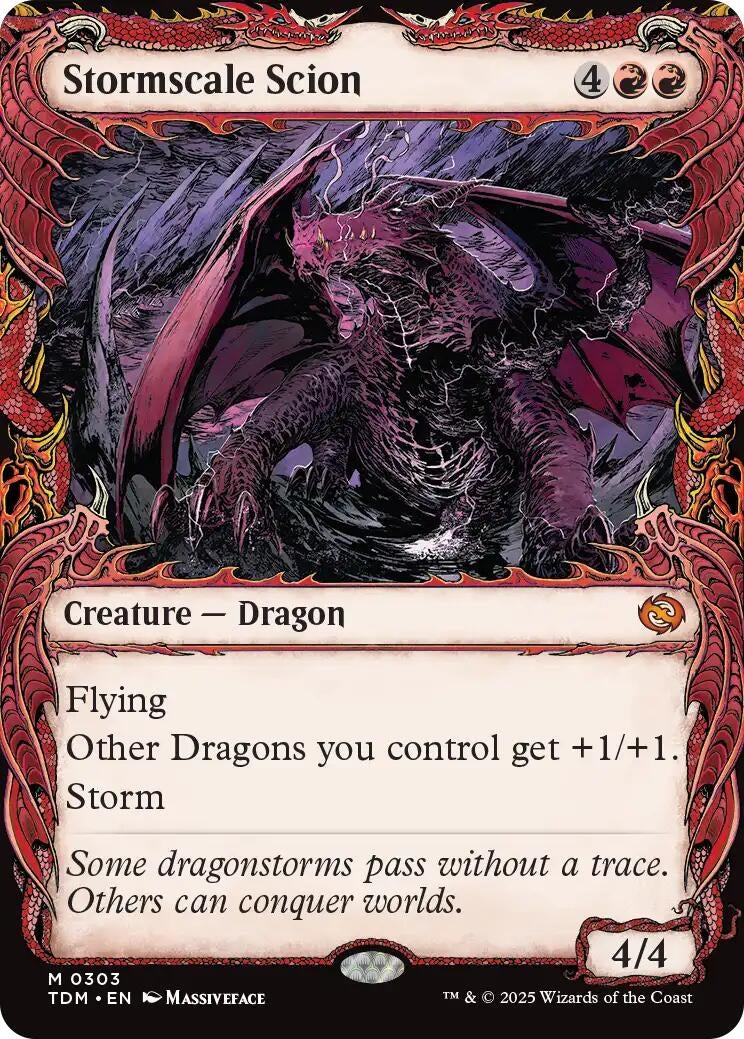 Image for Stormscale Scion (Showcase) (303) [Tarkir: Dragonstorm] - Magic: The Gathering