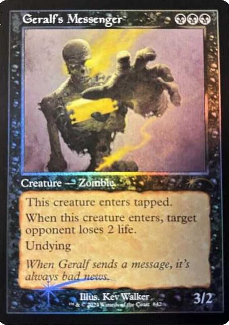 Image for Geralf's Messenger (842) (Retro Frame) (842) [Secret Lair Drop Series] - Magic: The Gathering